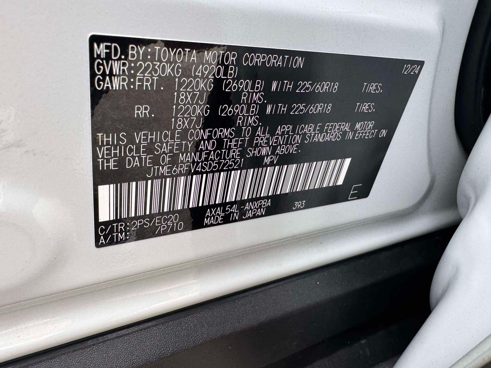 2025 Toyota RAV4 Hybrid XSE AWD (Natl)