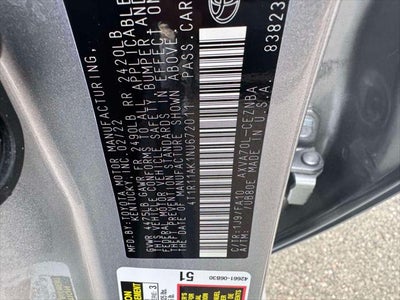 2022 Toyota Camry LE Auto (Natl)