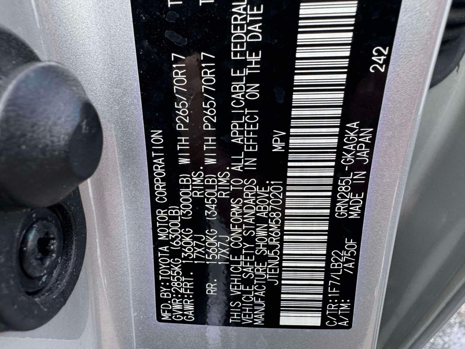 2021 Toyota 4Runner SR5 Premium 4WD (Natl)