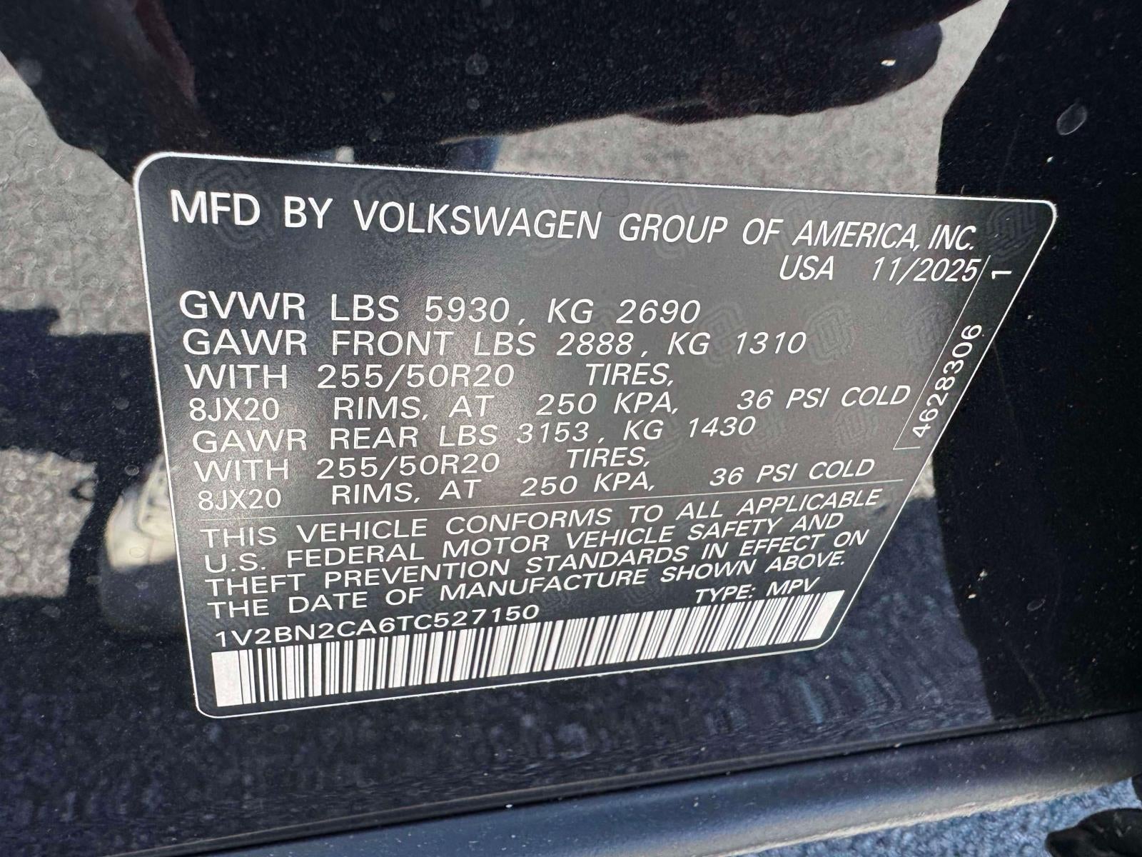 2026 Volkswagen Atlas 2.0T SEL