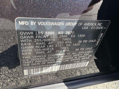 2026 Volkswagen Atlas 2.0T Peak Edition