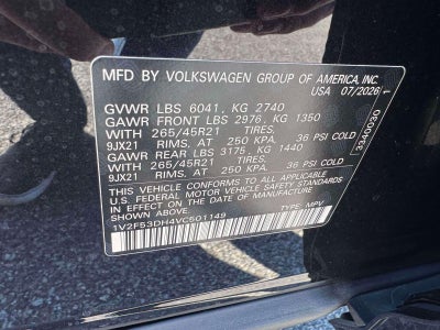 2027 Volkswagen Atlas 2.0T SEL