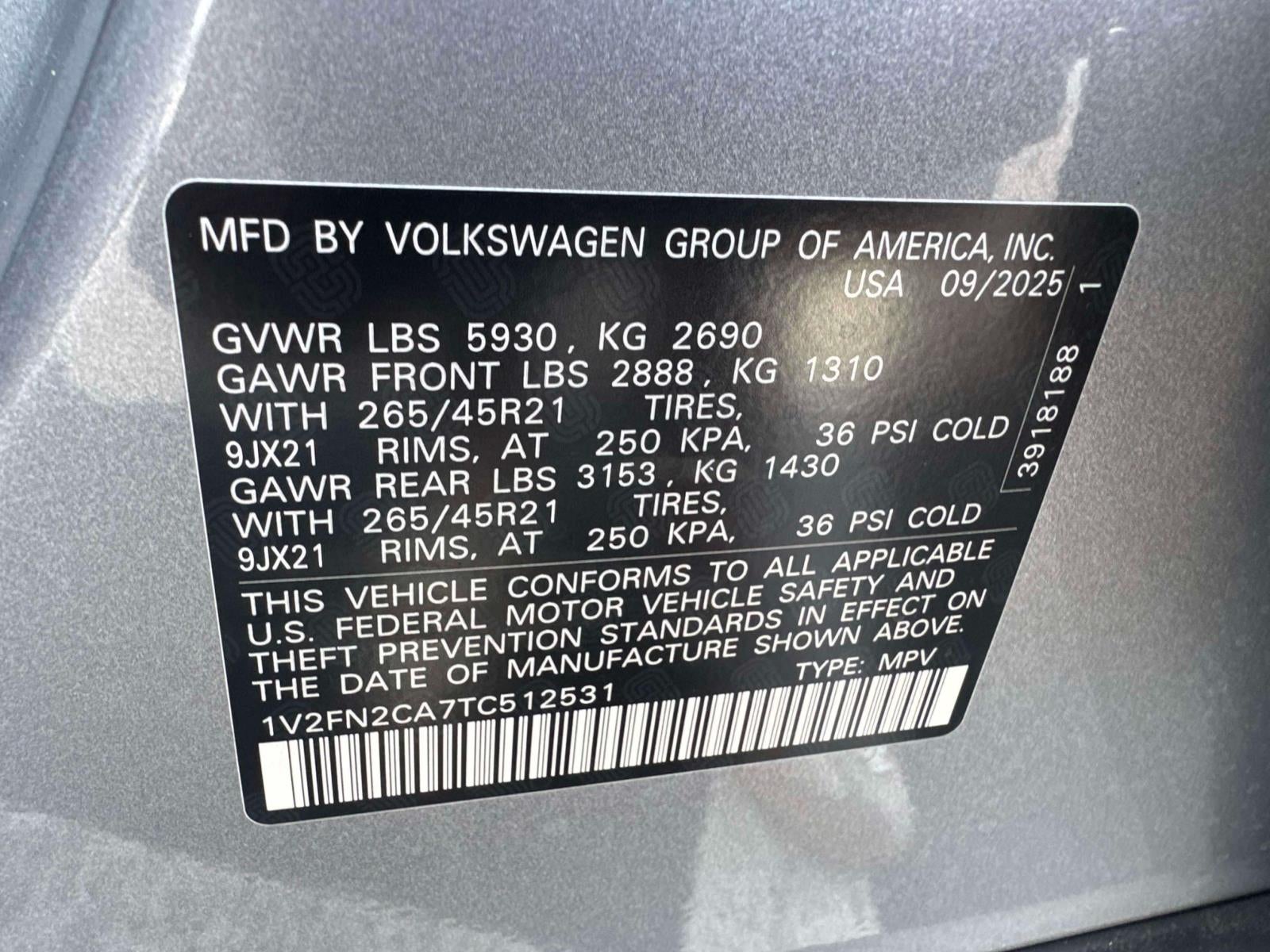 2026 Volkswagen Atlas 2.0T SEL Premium R-Line