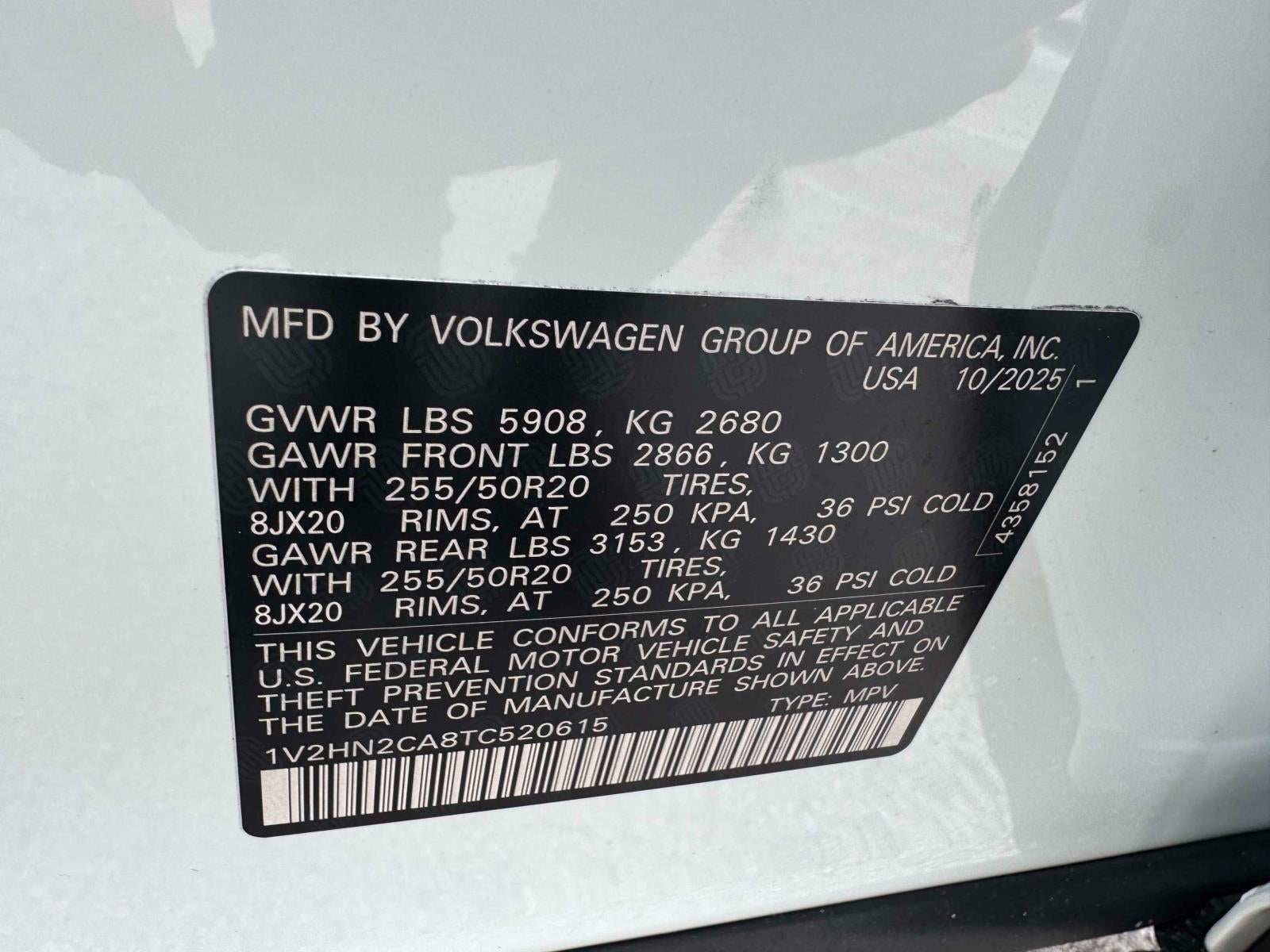 2026 Volkswagen Atlas 2.0T SE W/TECHNOLOGY