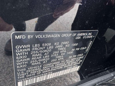 2026 Volkswagen Atlas 2.0T SE W/TECHNOLOGY