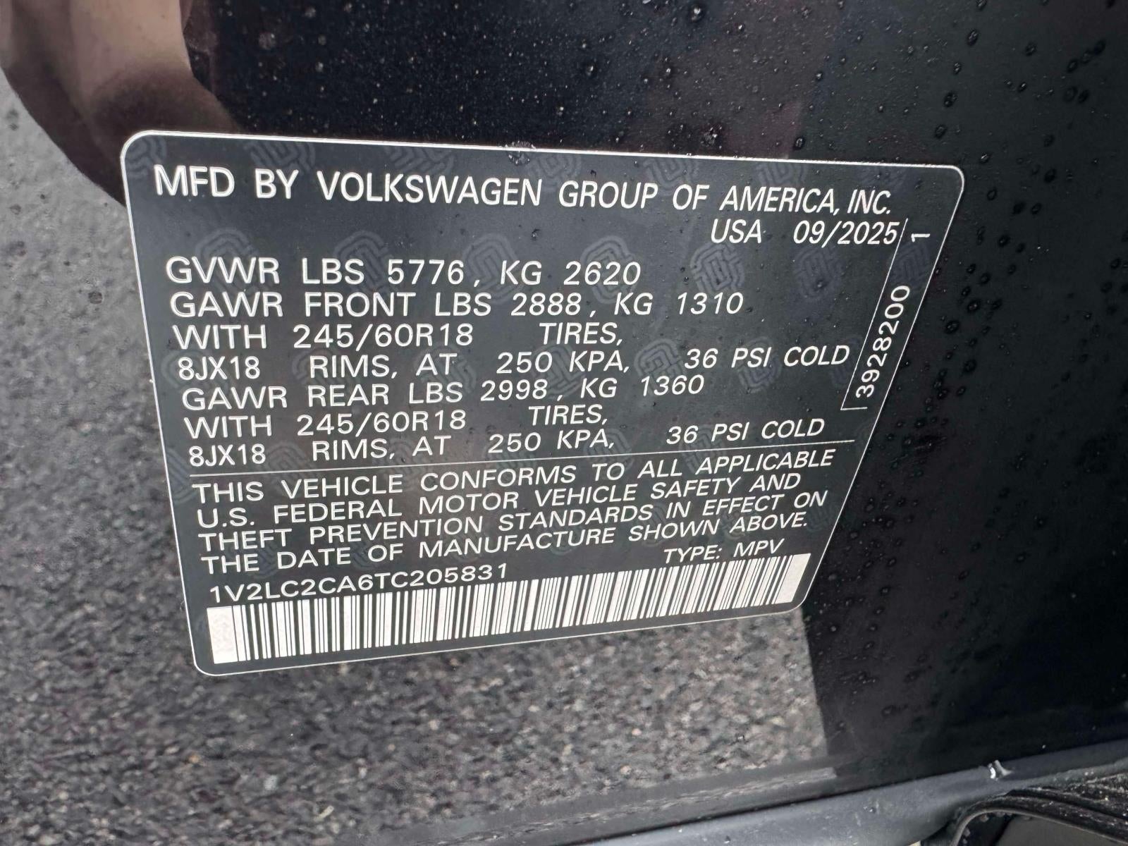 2026 Volkswagen Atlas Cross Sport 2.0T SE