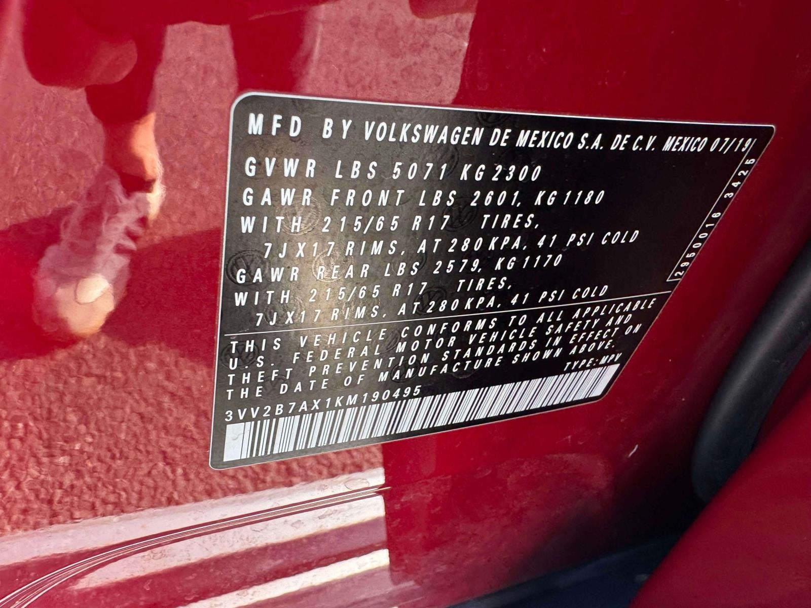 2019 Volkswagen Tiguan 2.0T SE