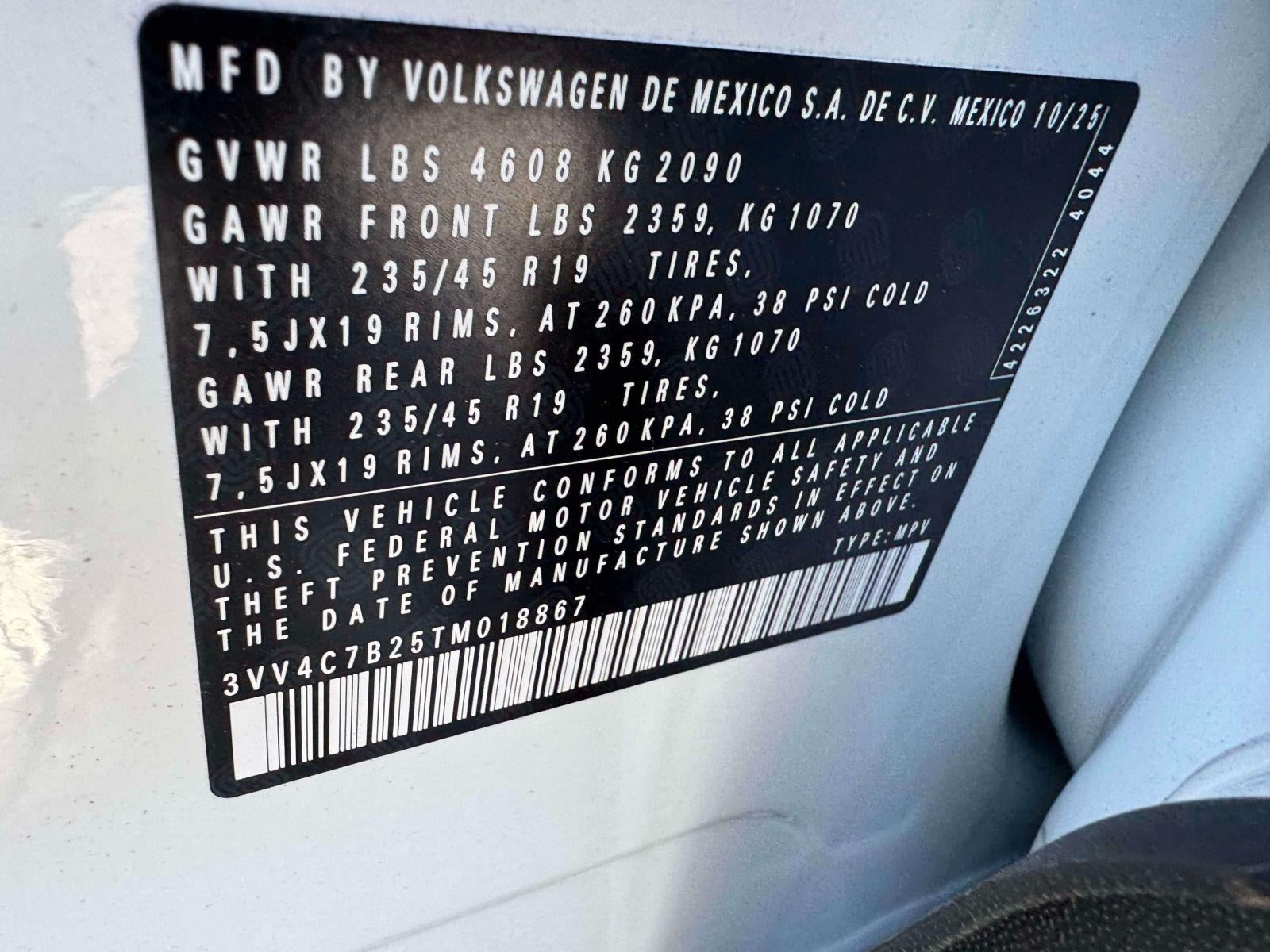 2026 Volkswagen Taos SEL 4MOTION