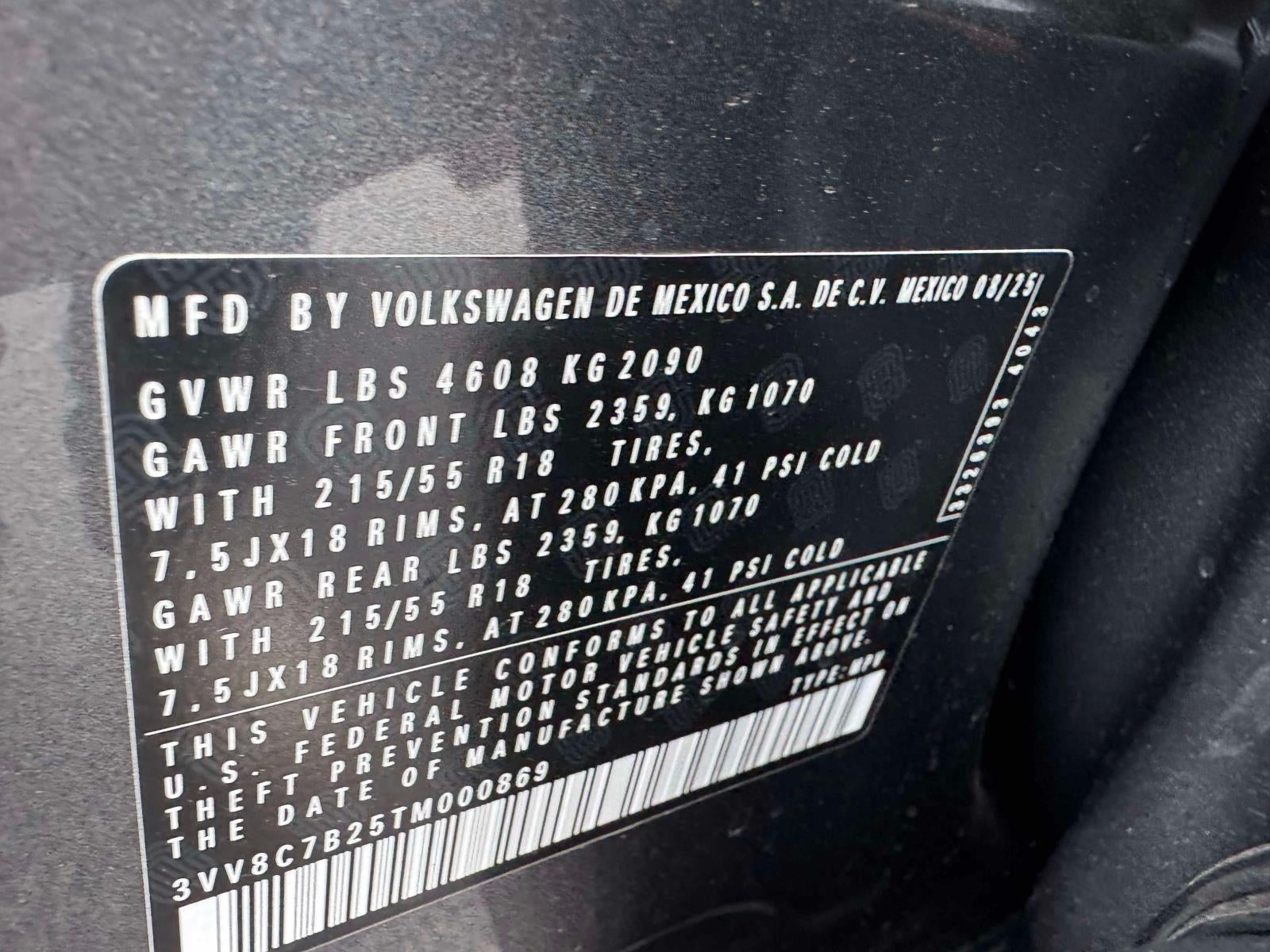 2026 Volkswagen Taos 1.5T S