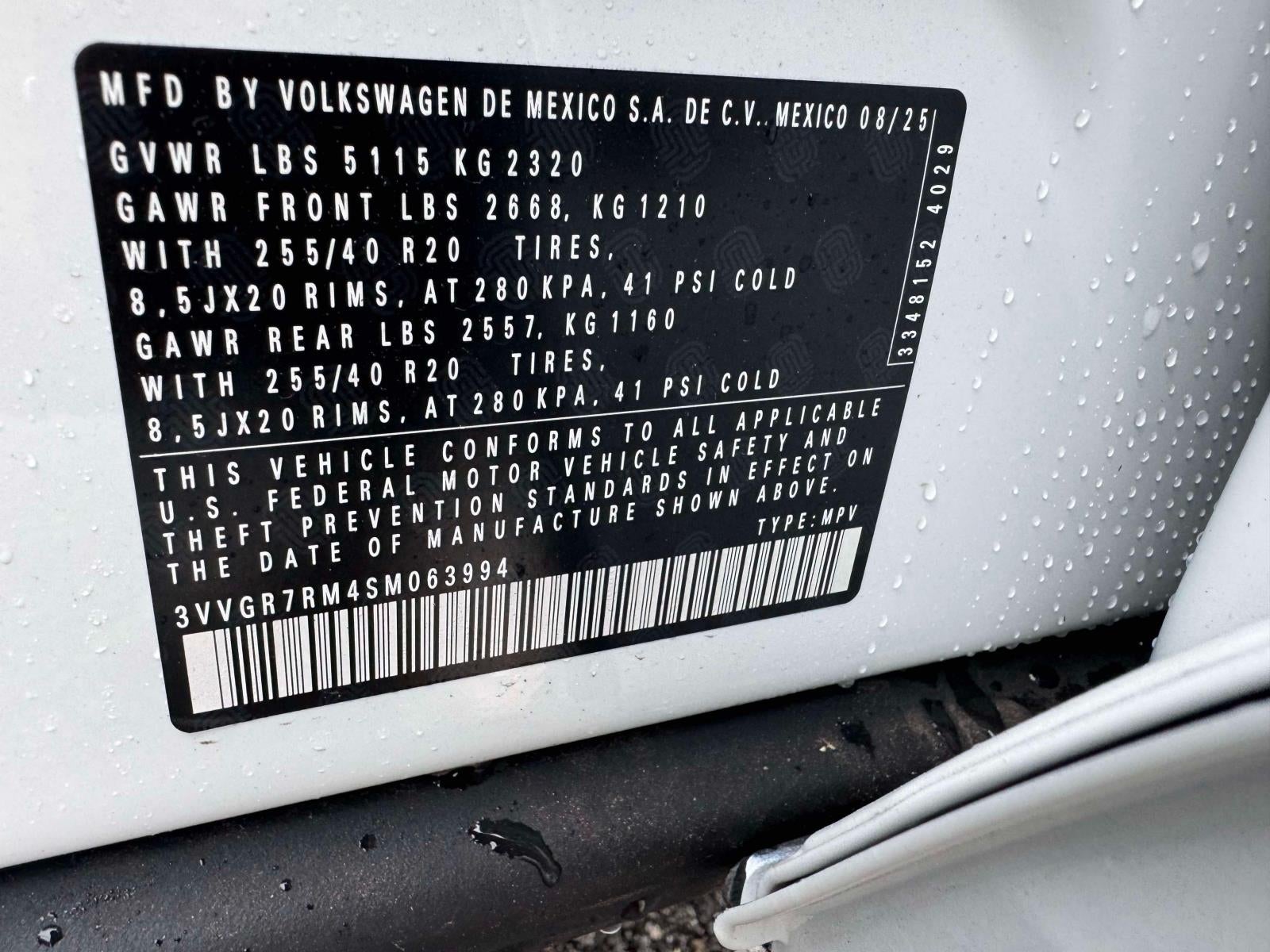 2025 Volkswagen Tiguan 2.0T SE R-Line Black