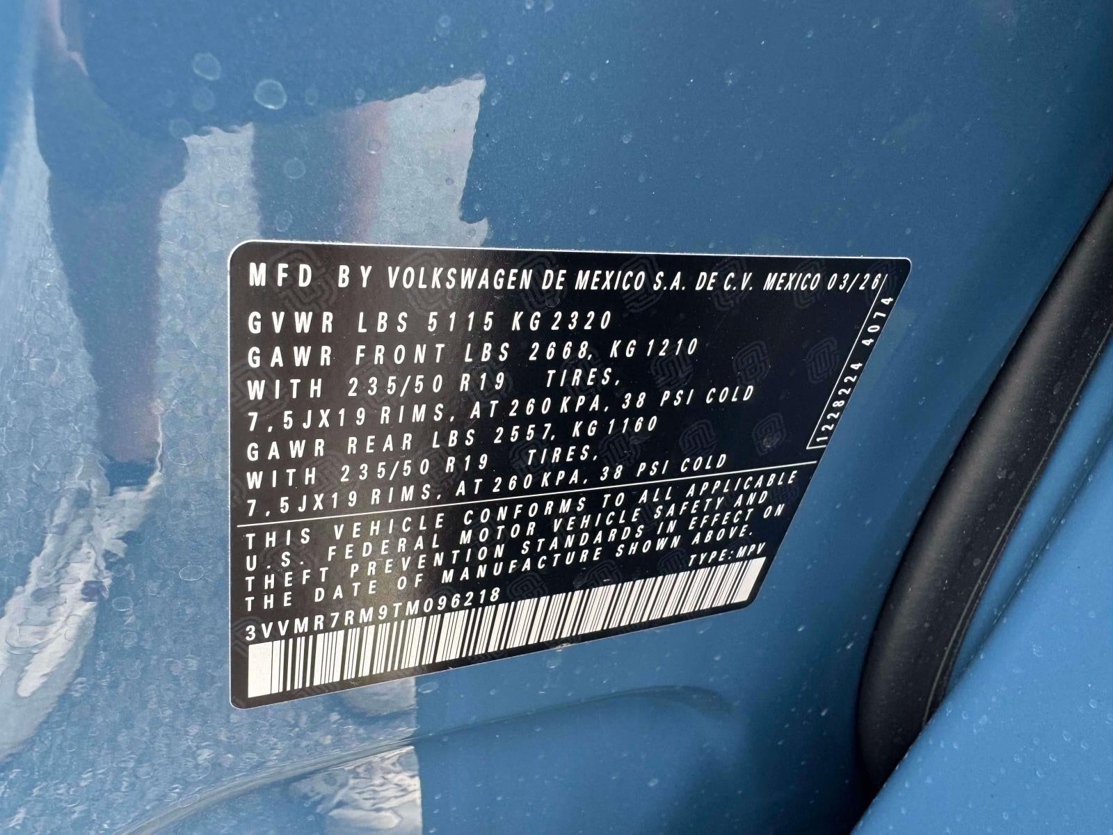 2026 Volkswagen Tiguan 2.0T SE