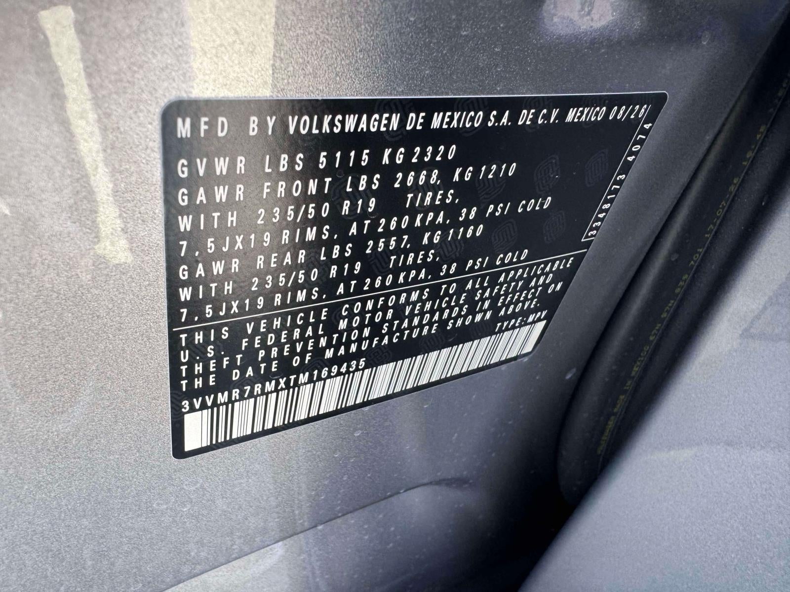 2026 Volkswagen Tiguan 2.0T SE