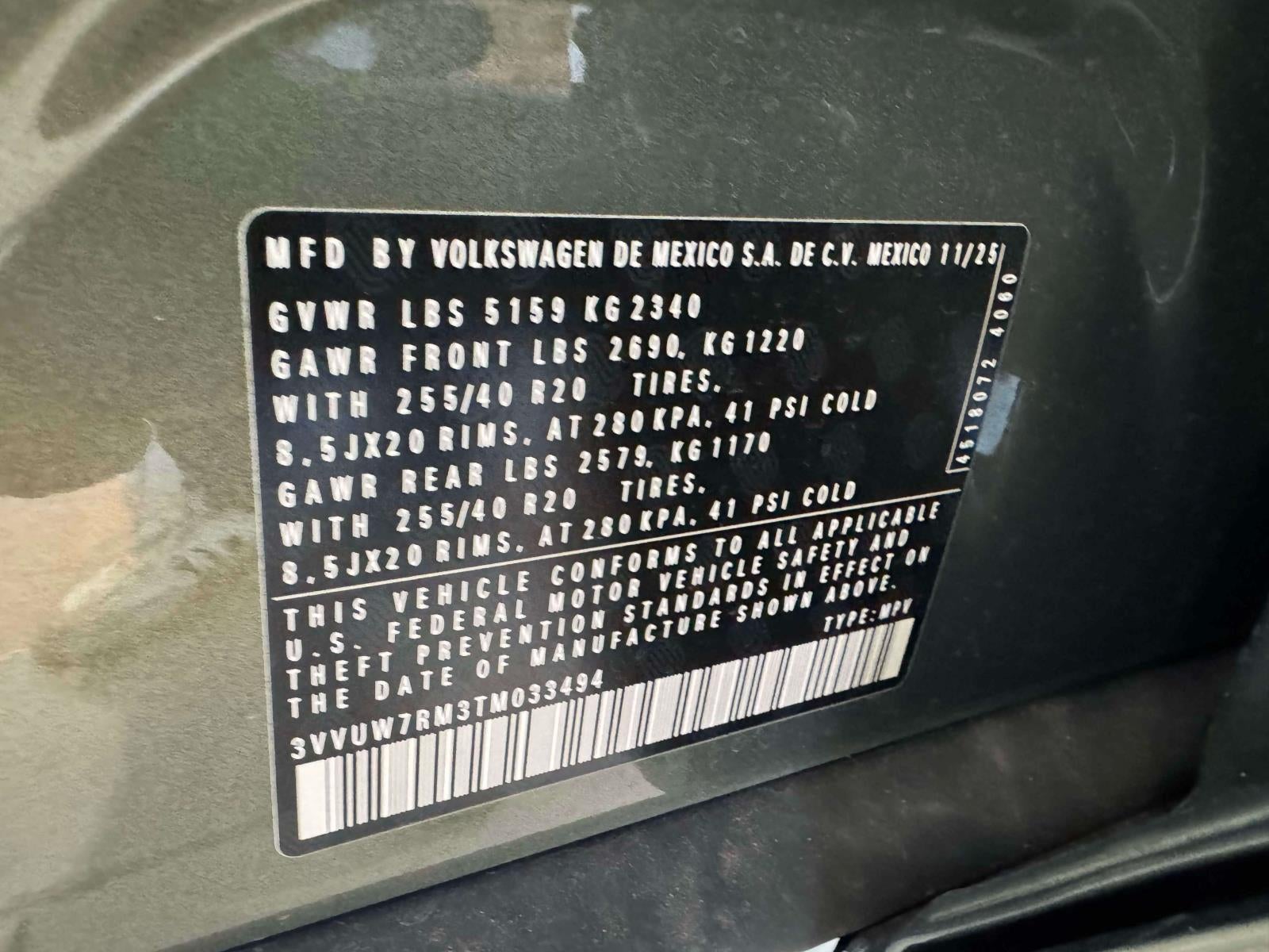 2026 Volkswagen Tiguan 2.0T SEL R-Line