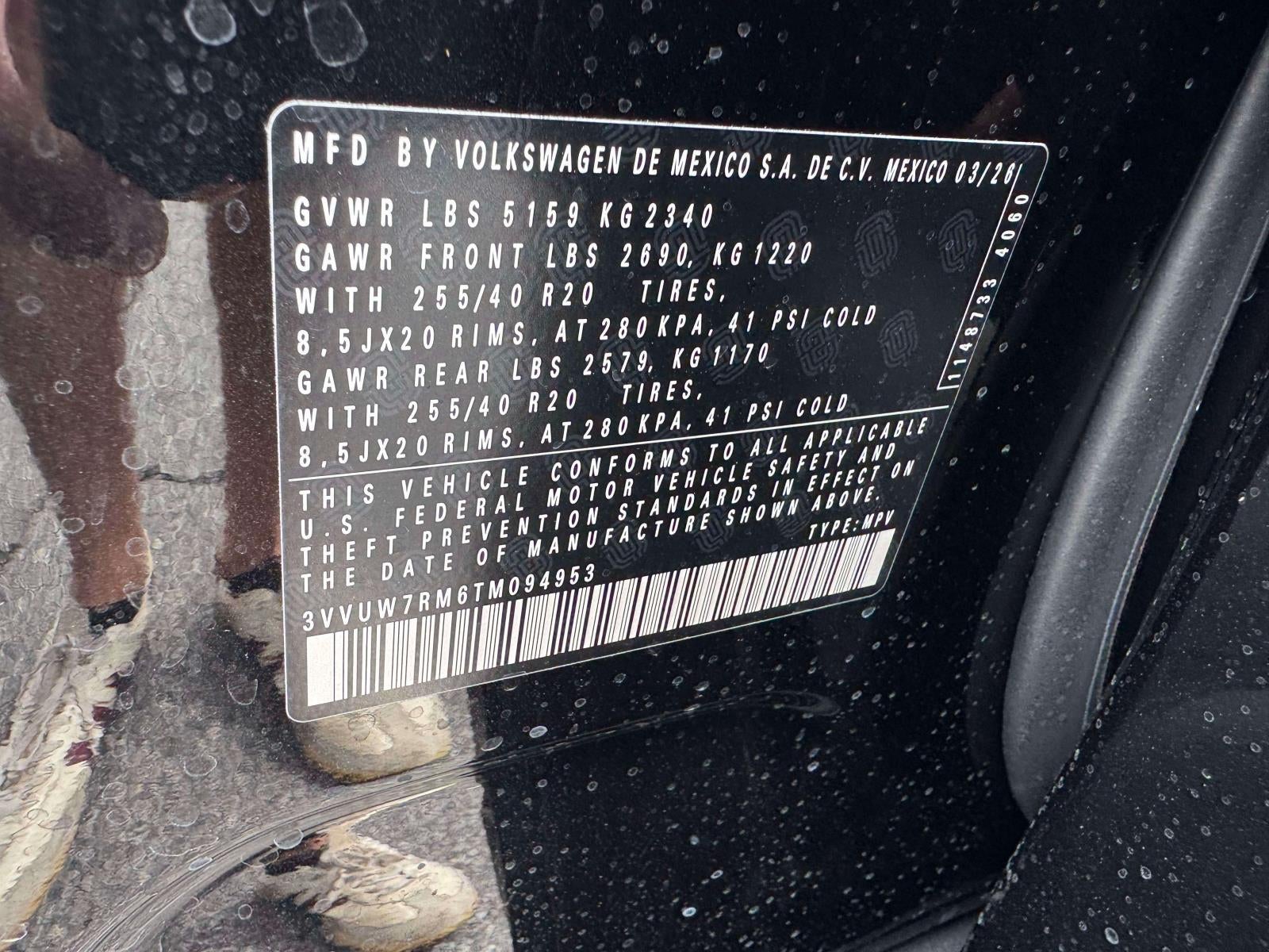 2026 Volkswagen Tiguan 2.0T SEL R-Line Turbo