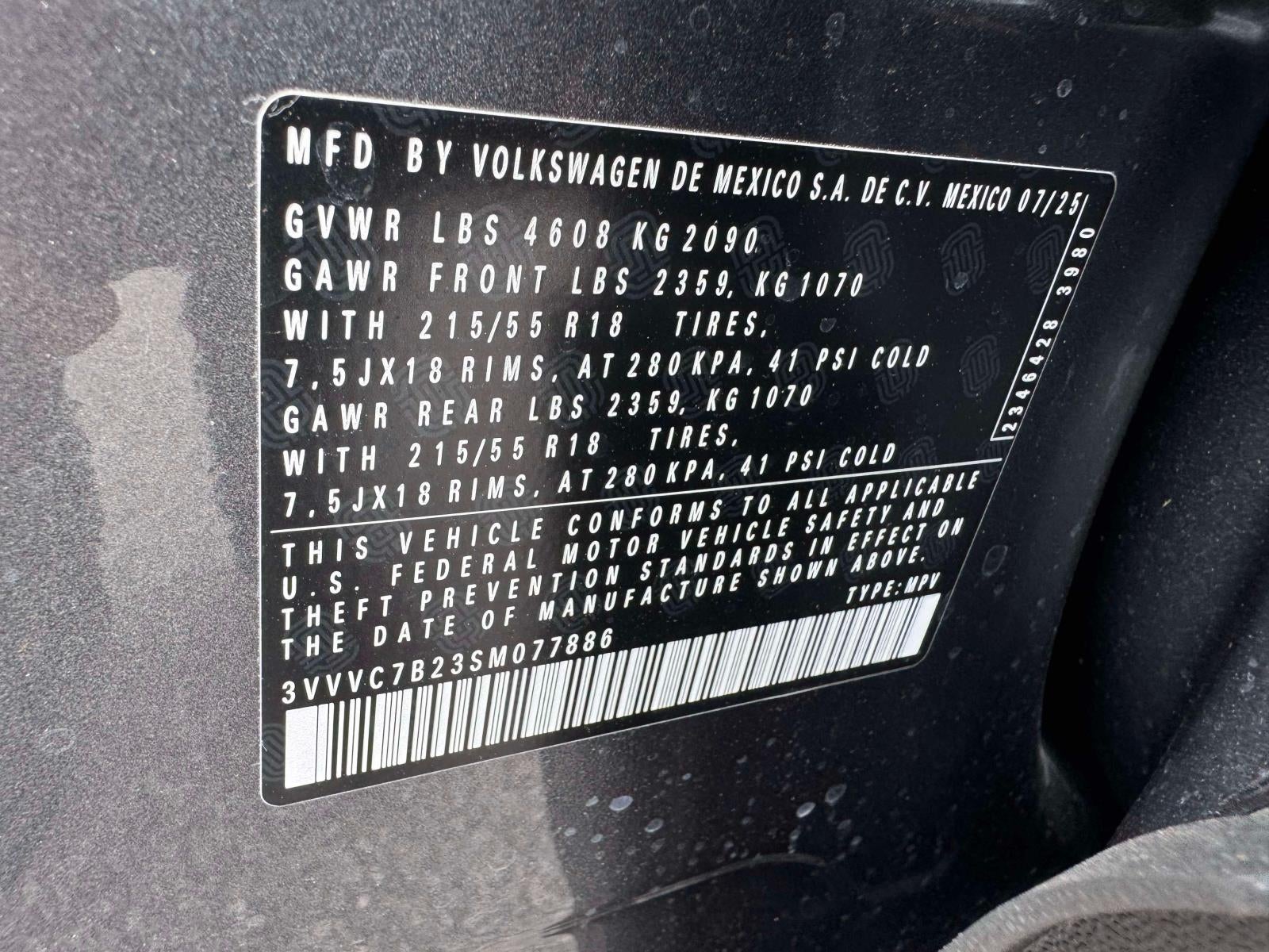 2025 Volkswagen Taos 1.5T SE