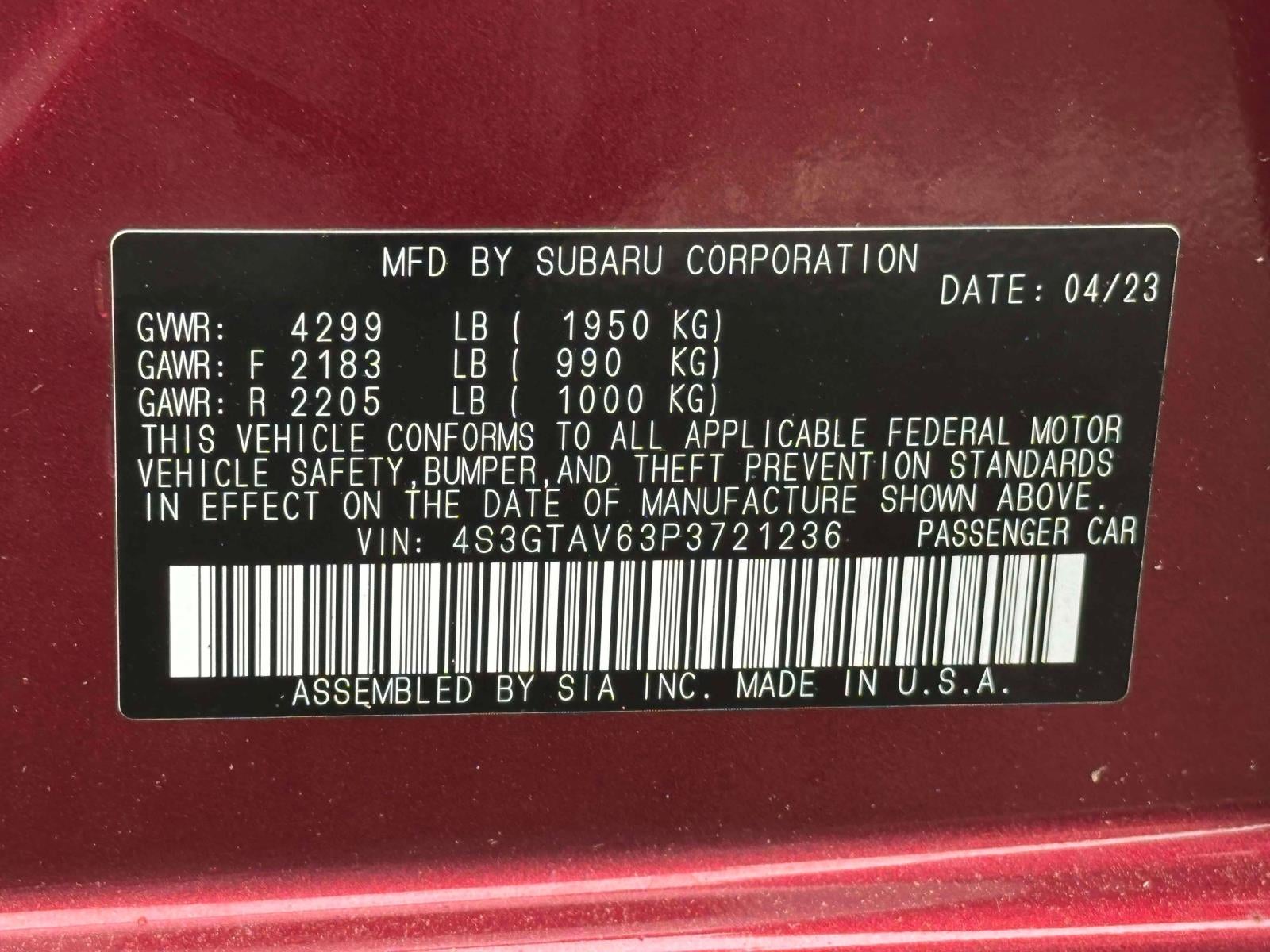 2023 Subaru Impreza Premium 5-door CVT