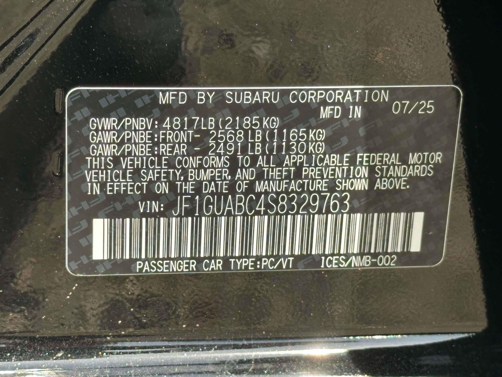 2025 Subaru Impreza AWD