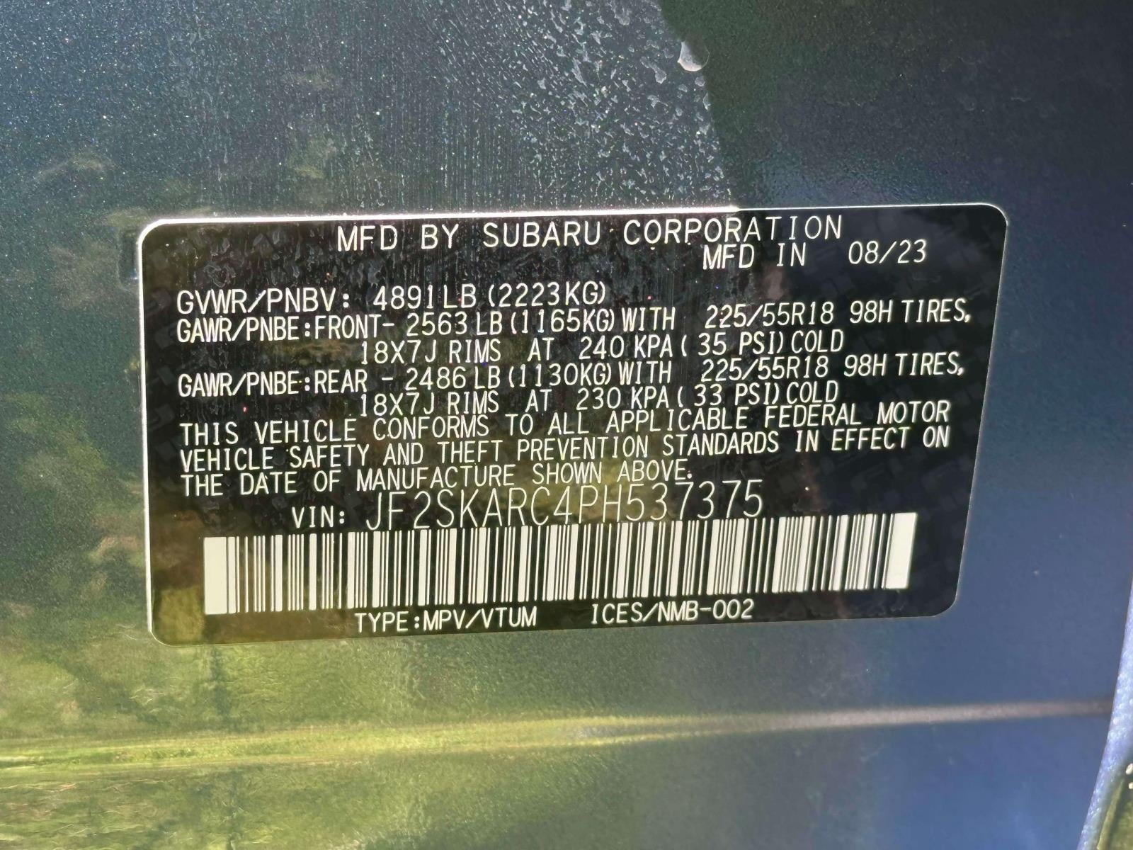 2023 Subaru Forester Touring CVT