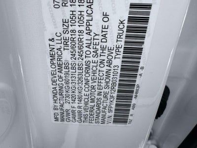 2024 Honda Ridgeline Sport AWD