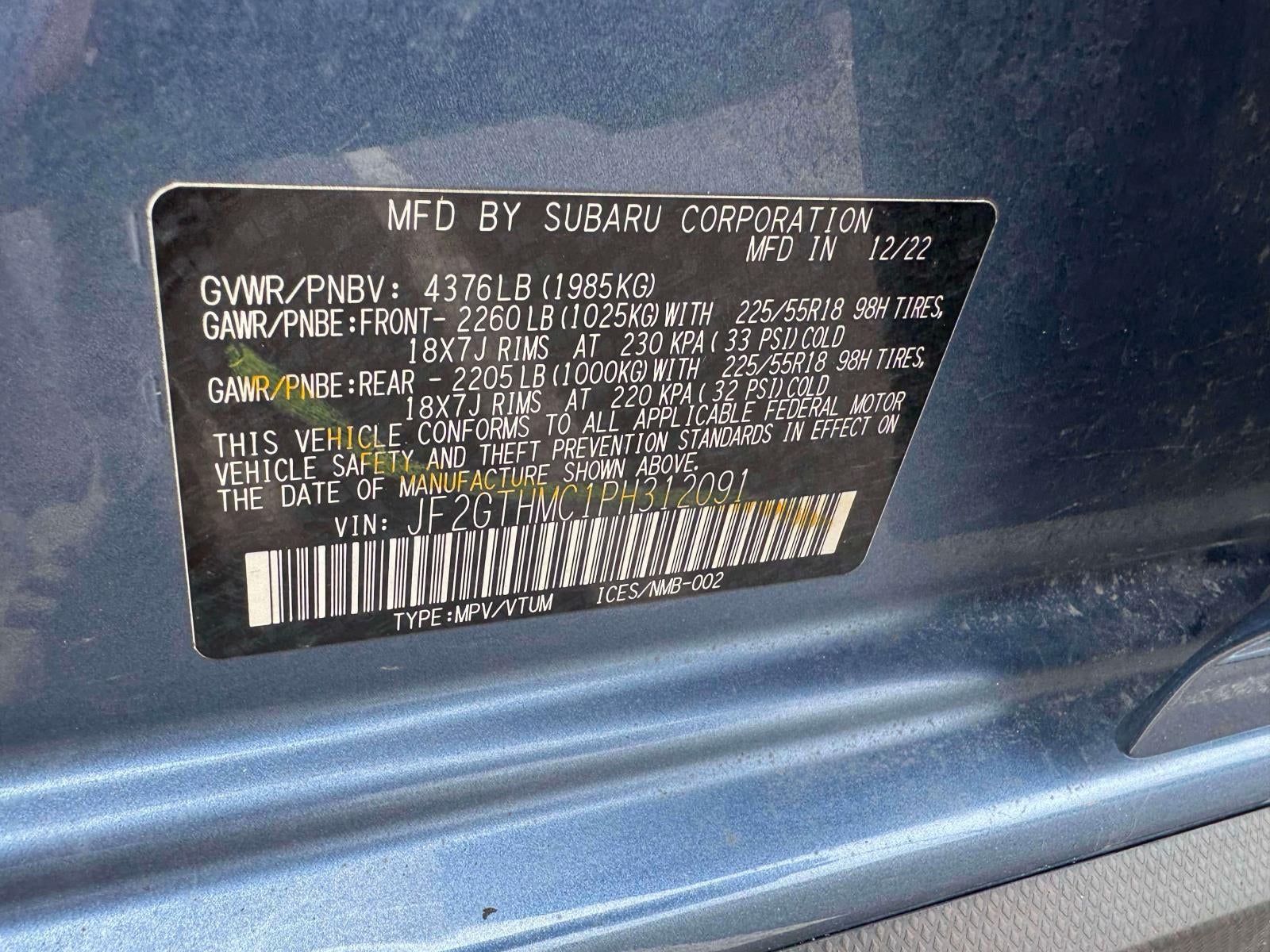 2023 Subaru Crosstrek Limited CVT