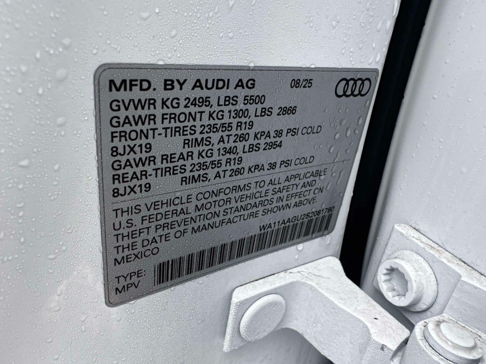 2025 Audi Q5 Premium 2.0 TFSI quattro