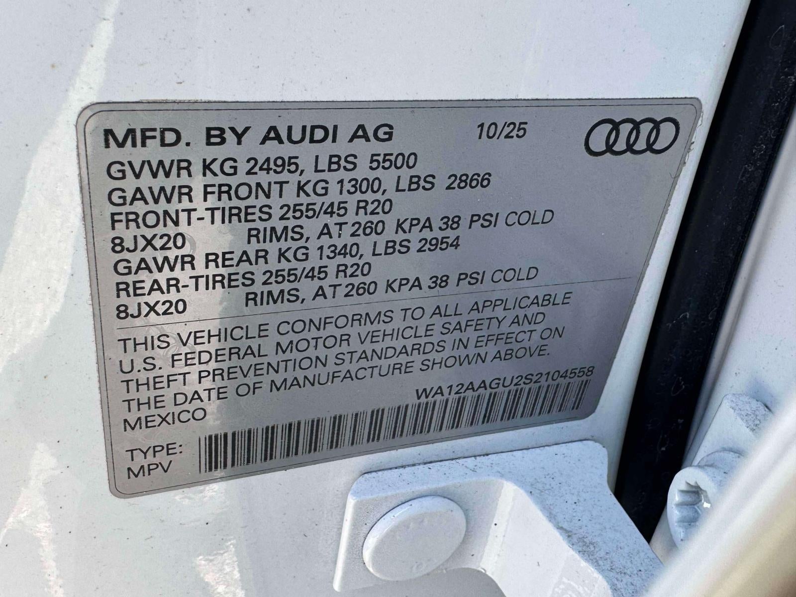 2025 Audi Q5 Premium Plus 2.0 TFSI quattro