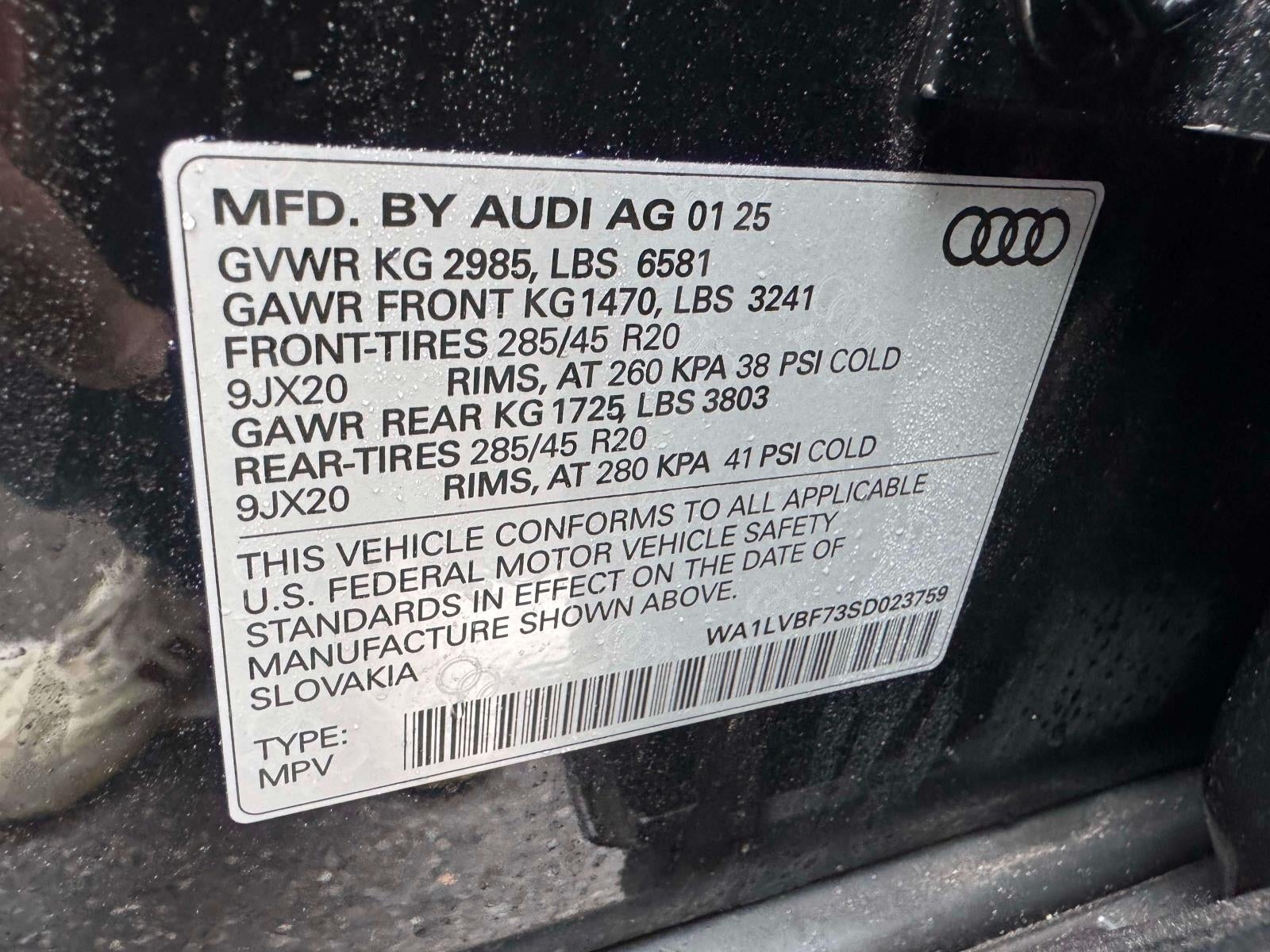 2025 Audi Q7 Premium Plus 55 TFSI quattro