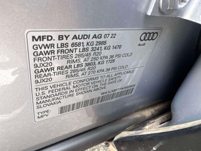 2022 Audi Q7 Premium Plus 55 TFSI quattro