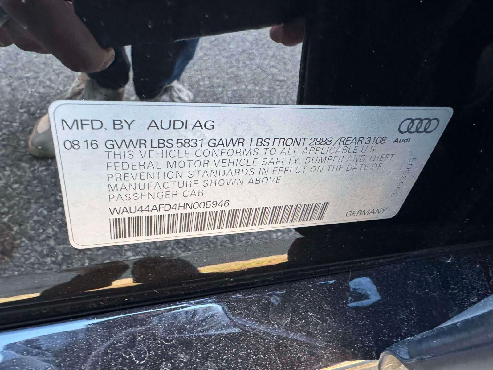 2017 Audi A8 L 3.0 TFSI