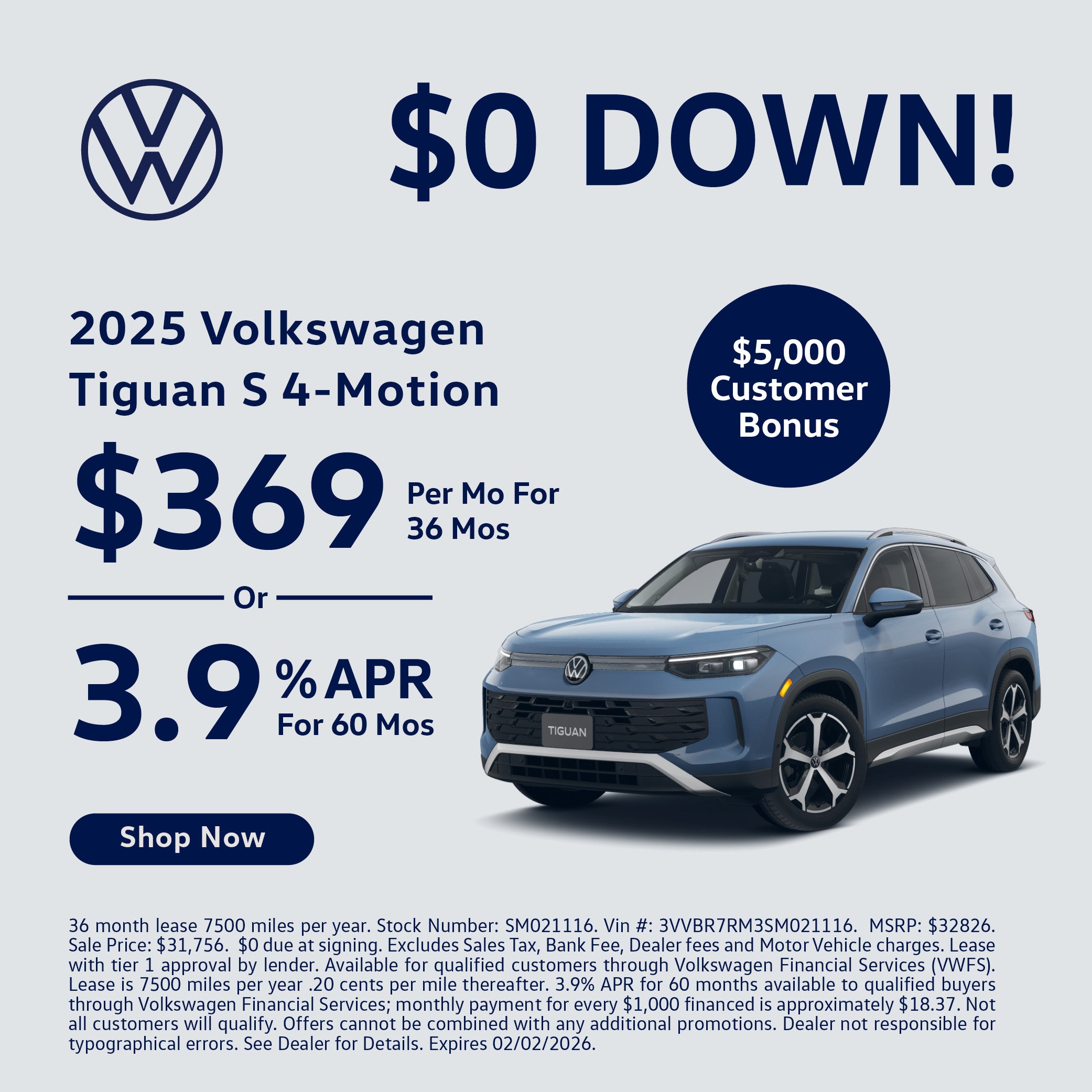 Tiguan Lease