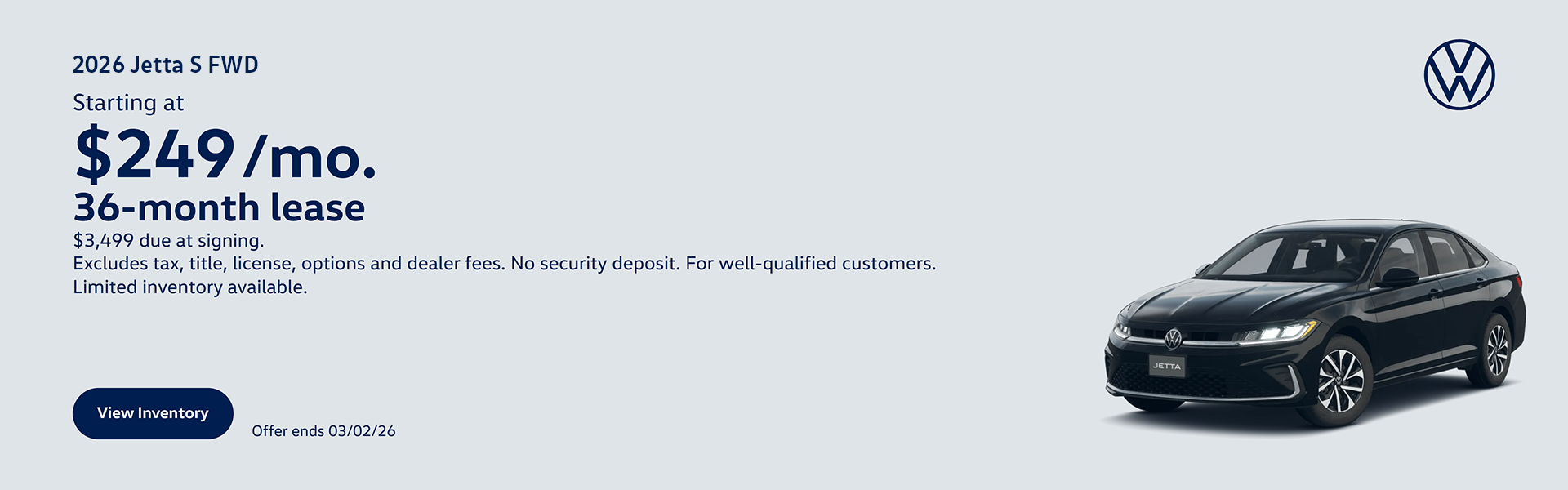 2026 Jetta National Lease